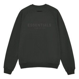 Fear of God Essentials Silicone Letter Crew Neck Pullover Sweatshirt